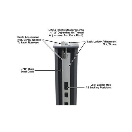 Atlas 8,000 lb Hobbyist 4-Post Lift #ATEATTD-408SL, AlamoEquipment.com