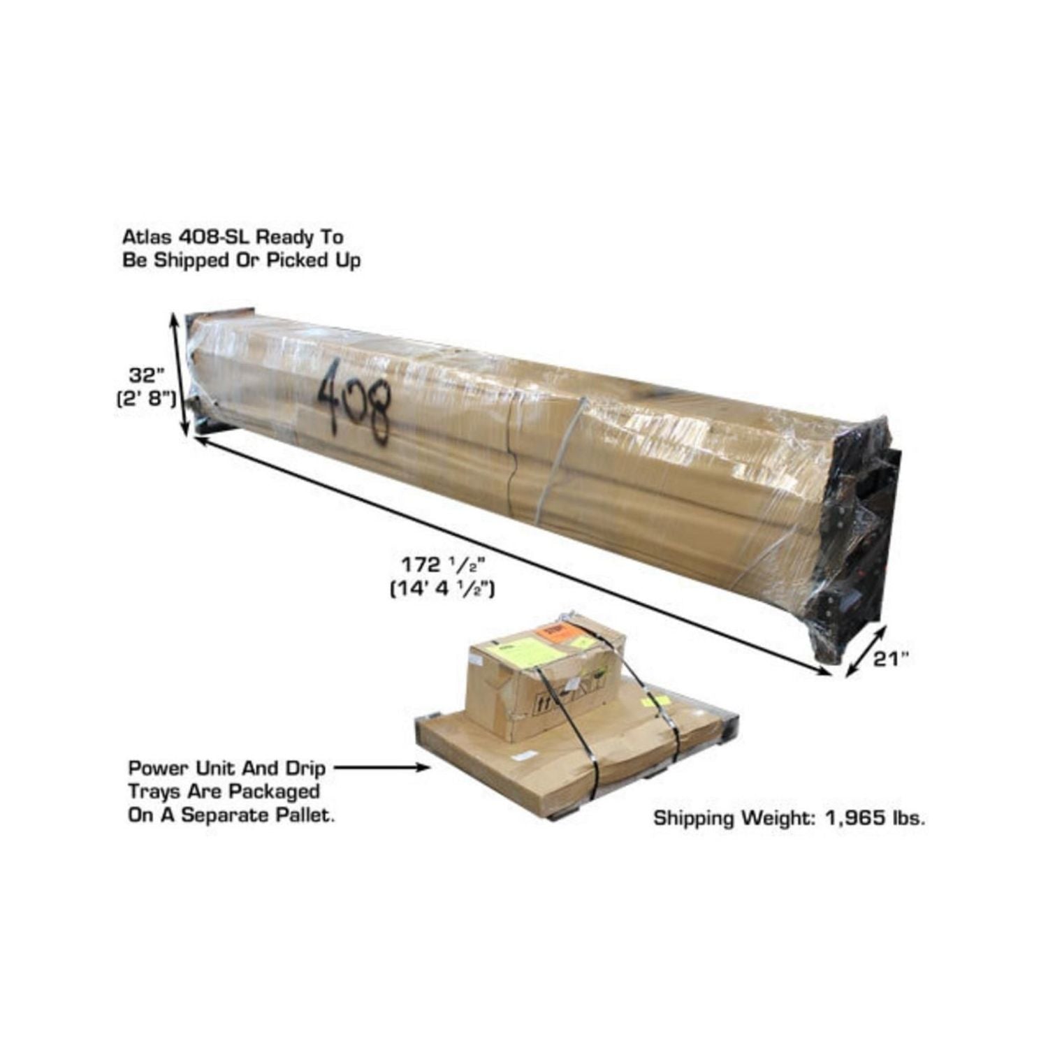 Atlas 8,000 lb Hobbyist 4-Post Lift #ATEATTD-408SL, AlamoEquipment.com