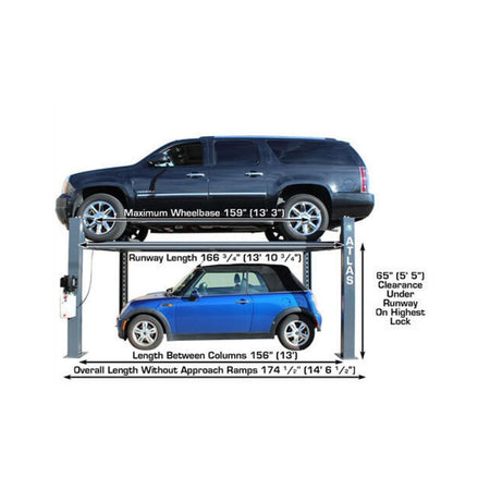 Atlas 8,000 lb Hobbyist 4-Post Lift #ATEATTD-408SL, AlamoEquipment.com
