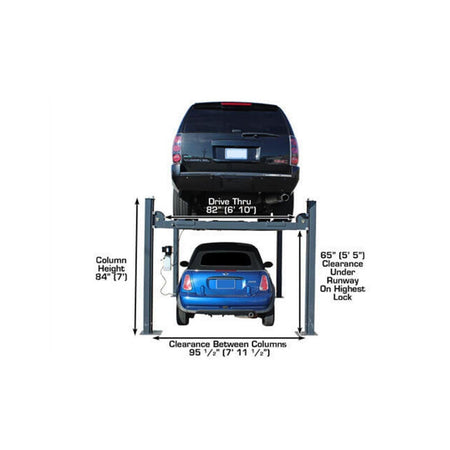 Atlas 8,000 lb Hobbyist 4-Post Lift #ATEATTD-408SL, AlamoEquipment.com