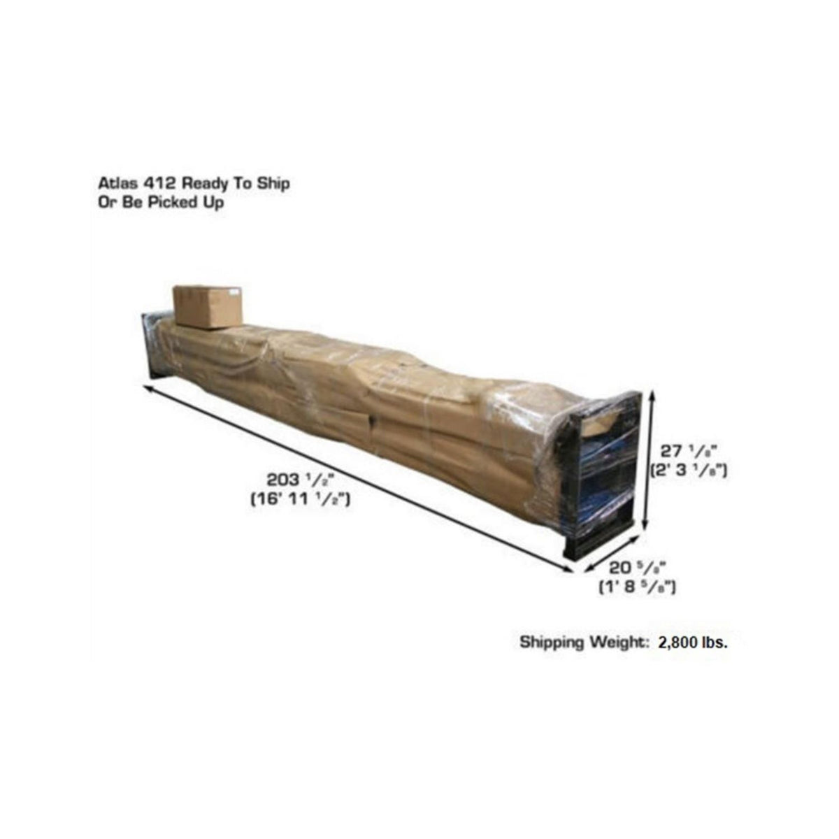 Atlas 12,000 lb 412 4-Post Lift & RJ6 Combo #ATEATTD-412-COMBO-FPD, AlamoEquipment.com