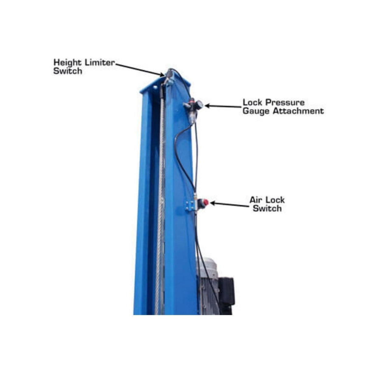 Atlas® 412 12,000 lb Heavy-Duty 4-Post Lift #ATEATTD-412-FPD, AlamoEquipment.com
