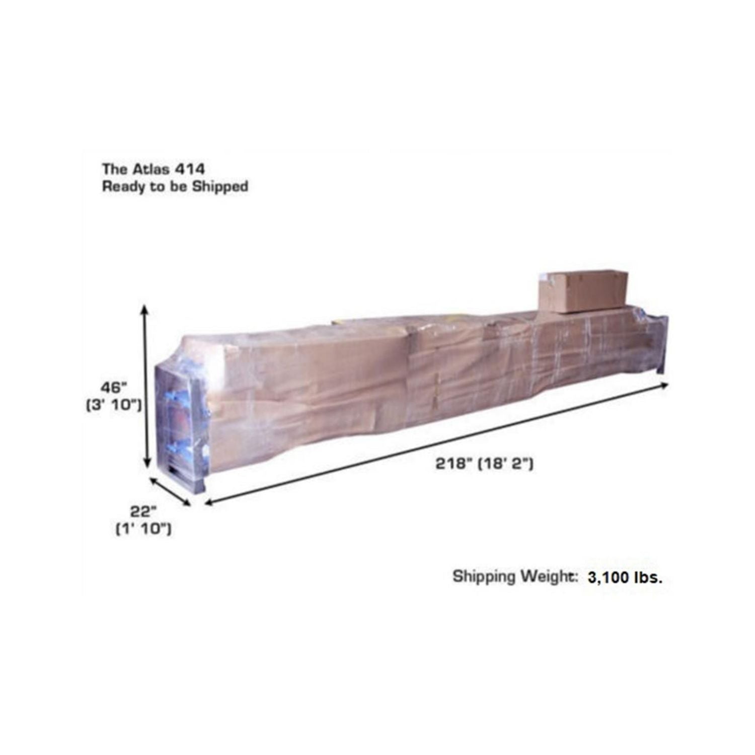 Atlas 14,000 lb 414 4-Post Lift & RJ8 Combo #ATEATTD-414-COMBO-FPD, AlamoEquipment.com