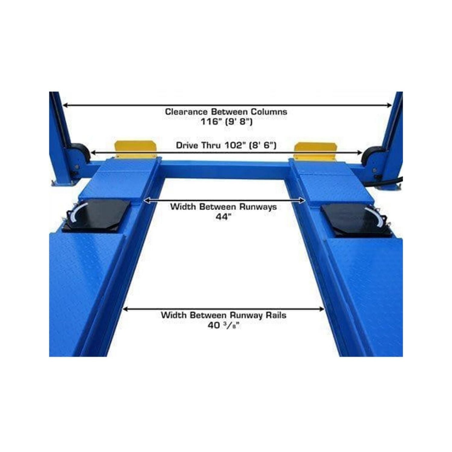 Atlas 4,000 lb 414A Alignment Lift & RJ8 Combo #ATEATTD-414A-COMBO-FPD, AlamoEquipment.com