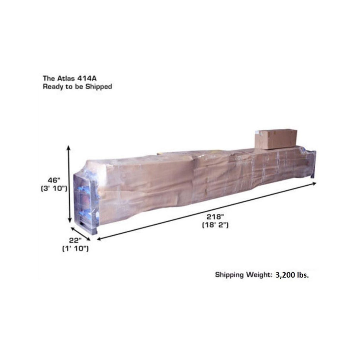 Atlas 4,000 lb 414A Alignment Lift & RJ8 Combo #ATEATTD-414A-COMBO-FPD, AlamoEquipment.com