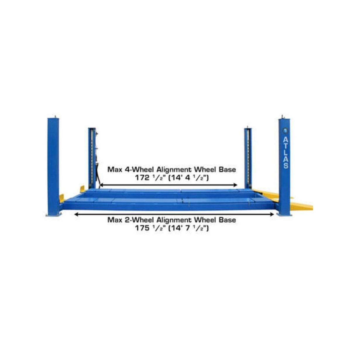 Atlas 4,000 lb 414A Alignment Lift & RJ8 Combo #ATEATTD-414A-COMBO-FPD, AlamoEquipment.com