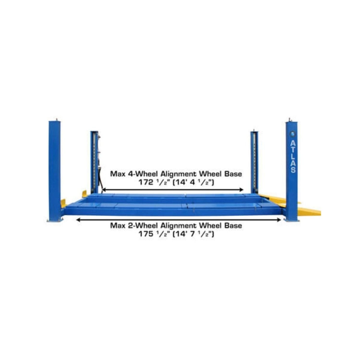 Atlas 4,000 lb 414A Alignment Lift & RJ8 Combo #ATEATTD-414A-COMBO-FPD, AlamoEquipment.com
