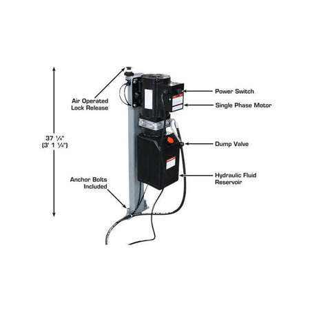Atlas 6PL Low-Rise Open Center Lift 6,000 lb #ATEATTD-6PL-FPD, AlamoEquipment.com