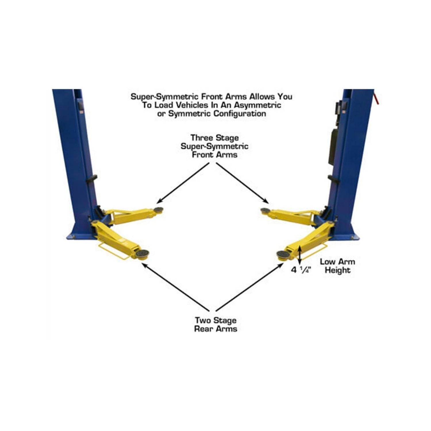 Atlas 9OHSC 2-Post Lift & Lawn Mower Adapter Combo #ATEATTD-9OHSC-COMBO-FPD, AlamoEquipment.com
