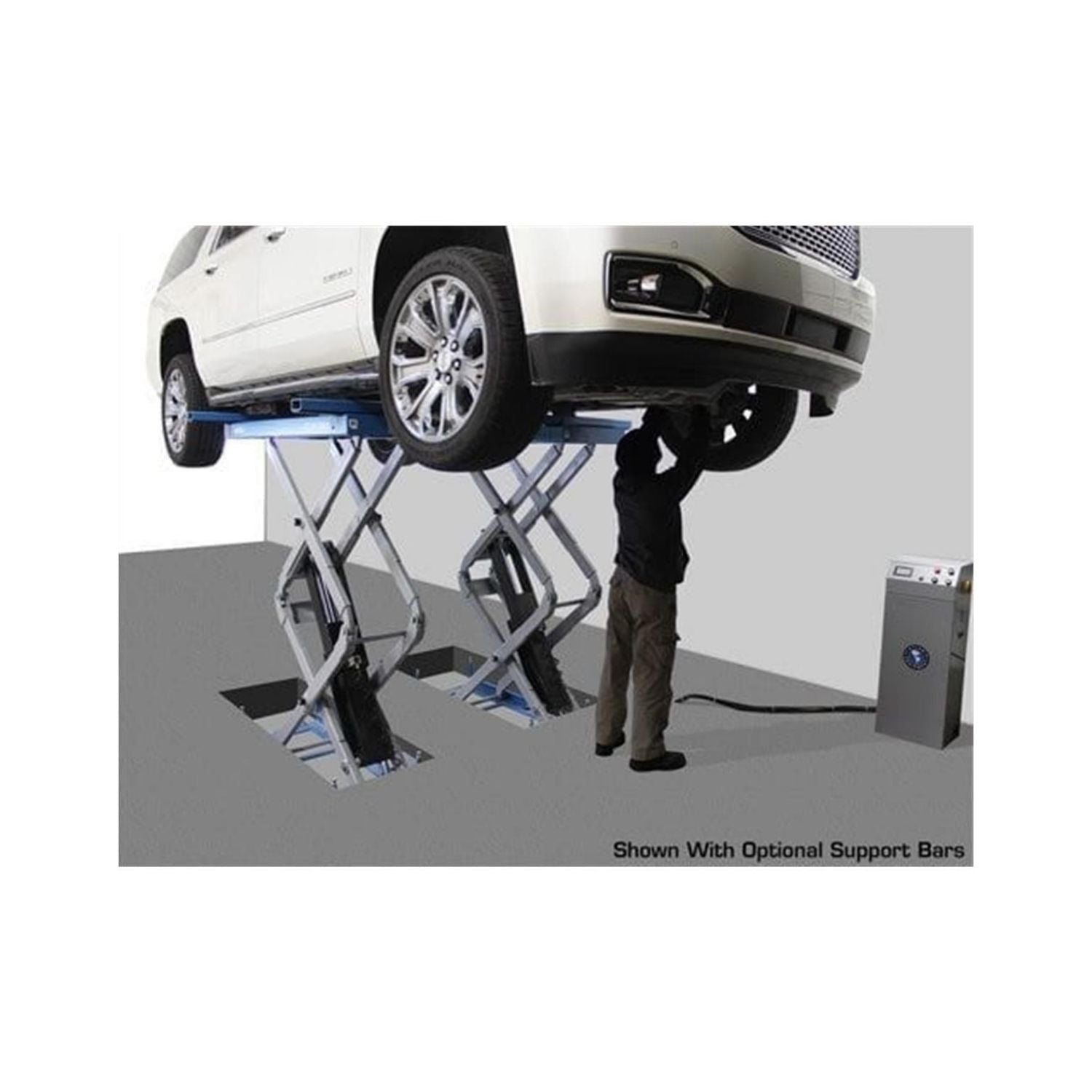 Atlas 9,000 lb In-Ground Full-Rise Scissor Lift #ATEATTD-FM9SL-FPD, AlamoEquipment.com