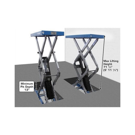 Atlas 9,000 lb In-Ground Full-Rise Scissor Lift #ATEATTD-FM9SL-FPD, AlamoEquipment.com