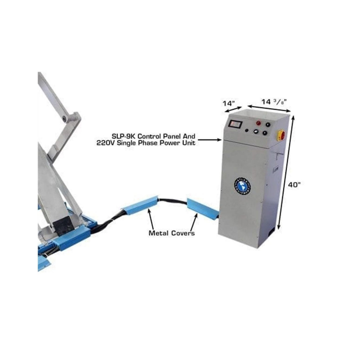 Atlas 9,000 lb High-Rise Scissor Lift #ATEATTD-SLP9K-FPD, AlamoEquipment.com