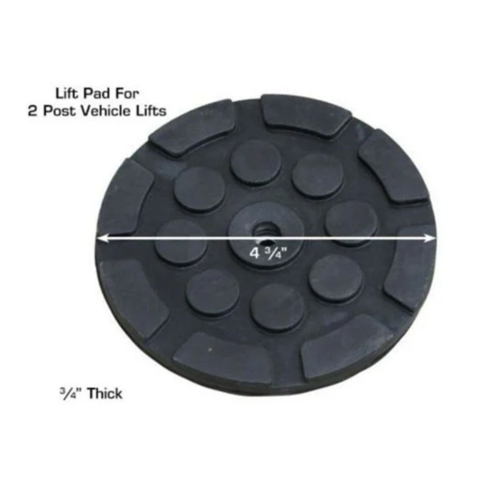 Atlas® Round Rubber Lift Pads (4 Pc Set) #ATEATTDP-LP-CIR-4, AlamoEquipment.com