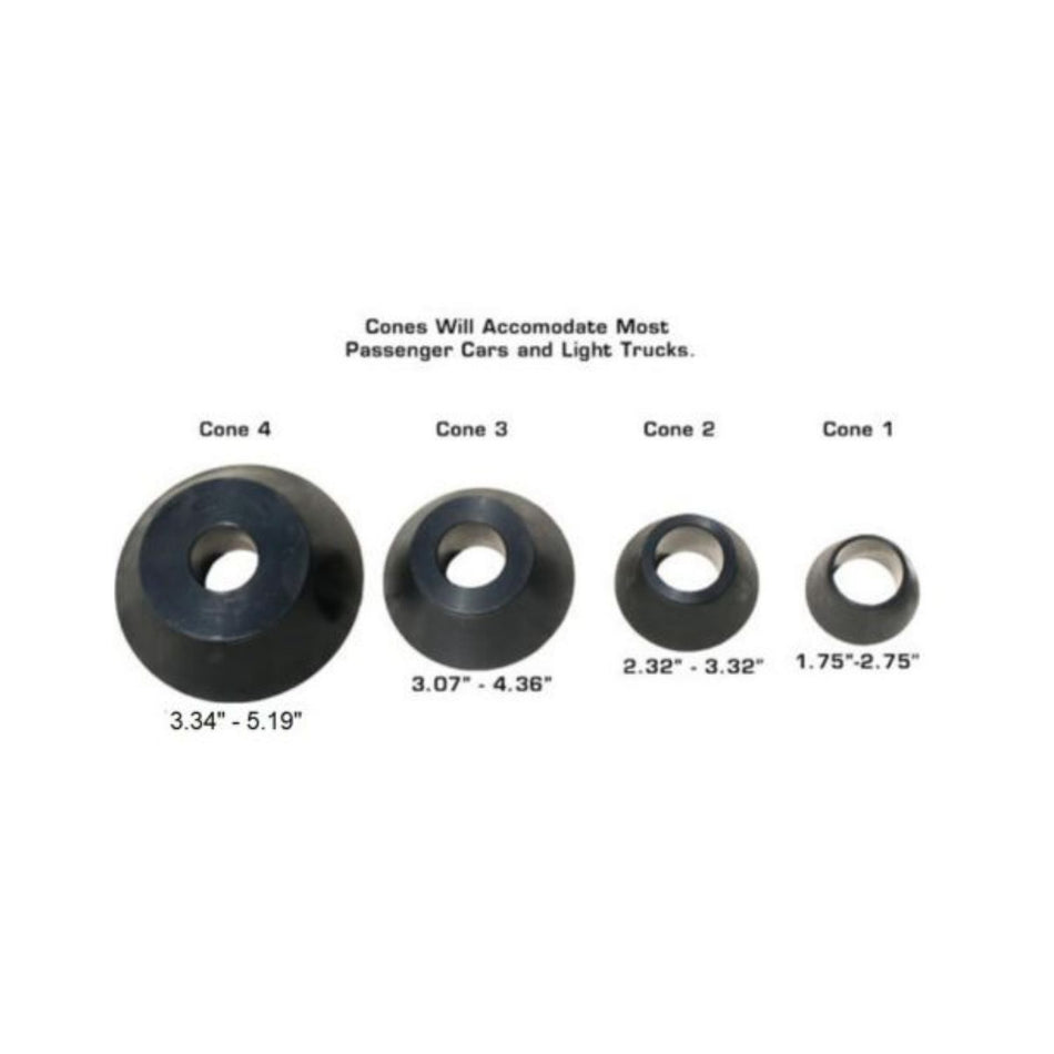 Atlas Wheel Balancer Cone Kit 40mm (4 Pc Set) #ATEATWB-CONEKIT-40MM, AlamoEquipment.com
