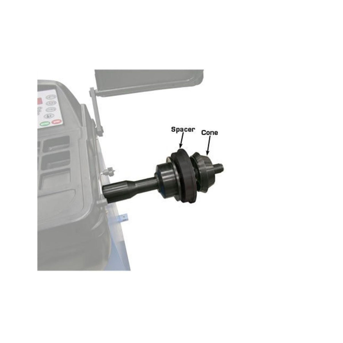 Atlas Large Truck Wheel Balancer Adapter Set (Cone & Spacer, 40mm) #ATEATWB-LTA, AlamoEquipment.com