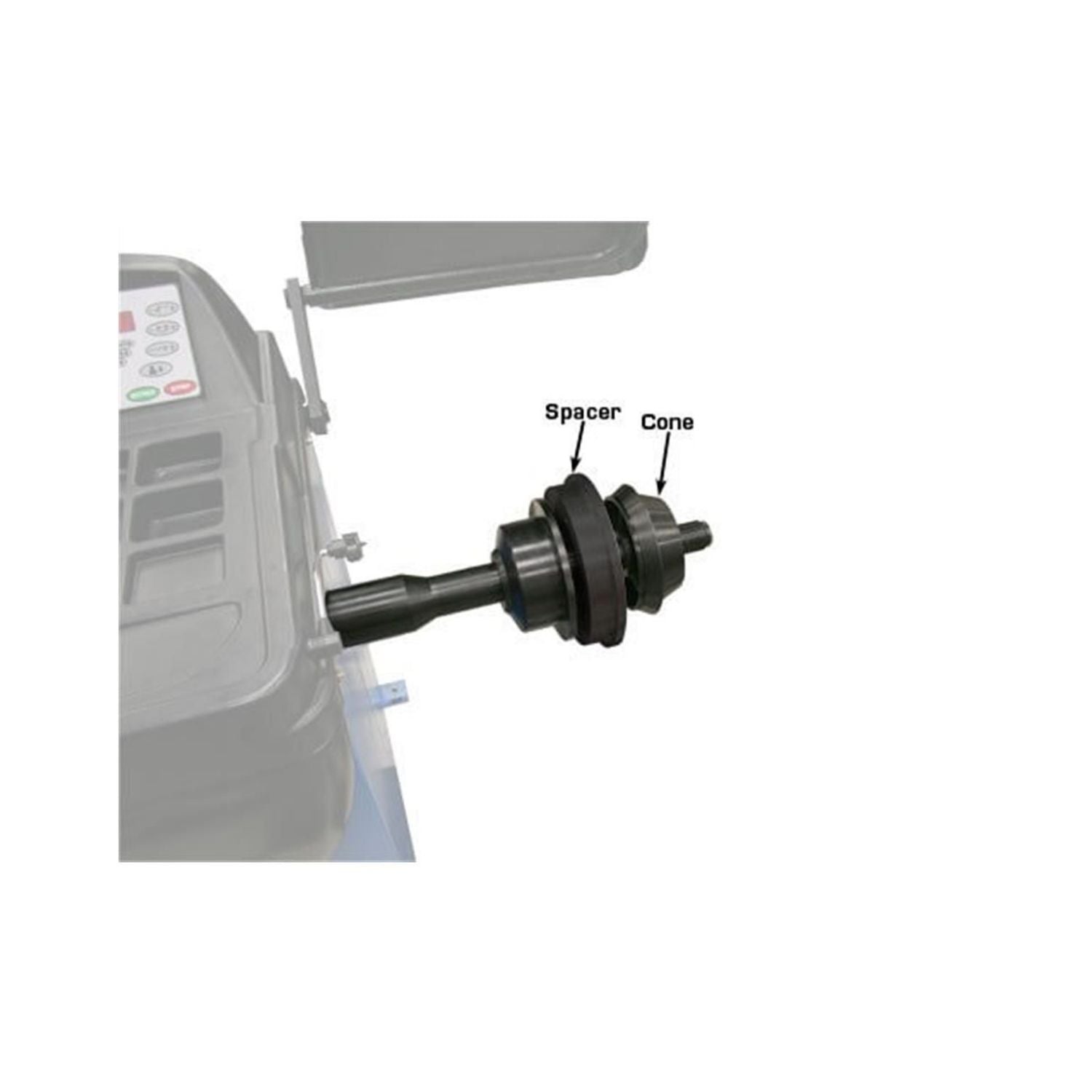 Atlas Large Truck Wheel Balancer Adapter Set (Cone & Spacer, 40mm) #ATEATWB-LTA, AlamoEquipment.com