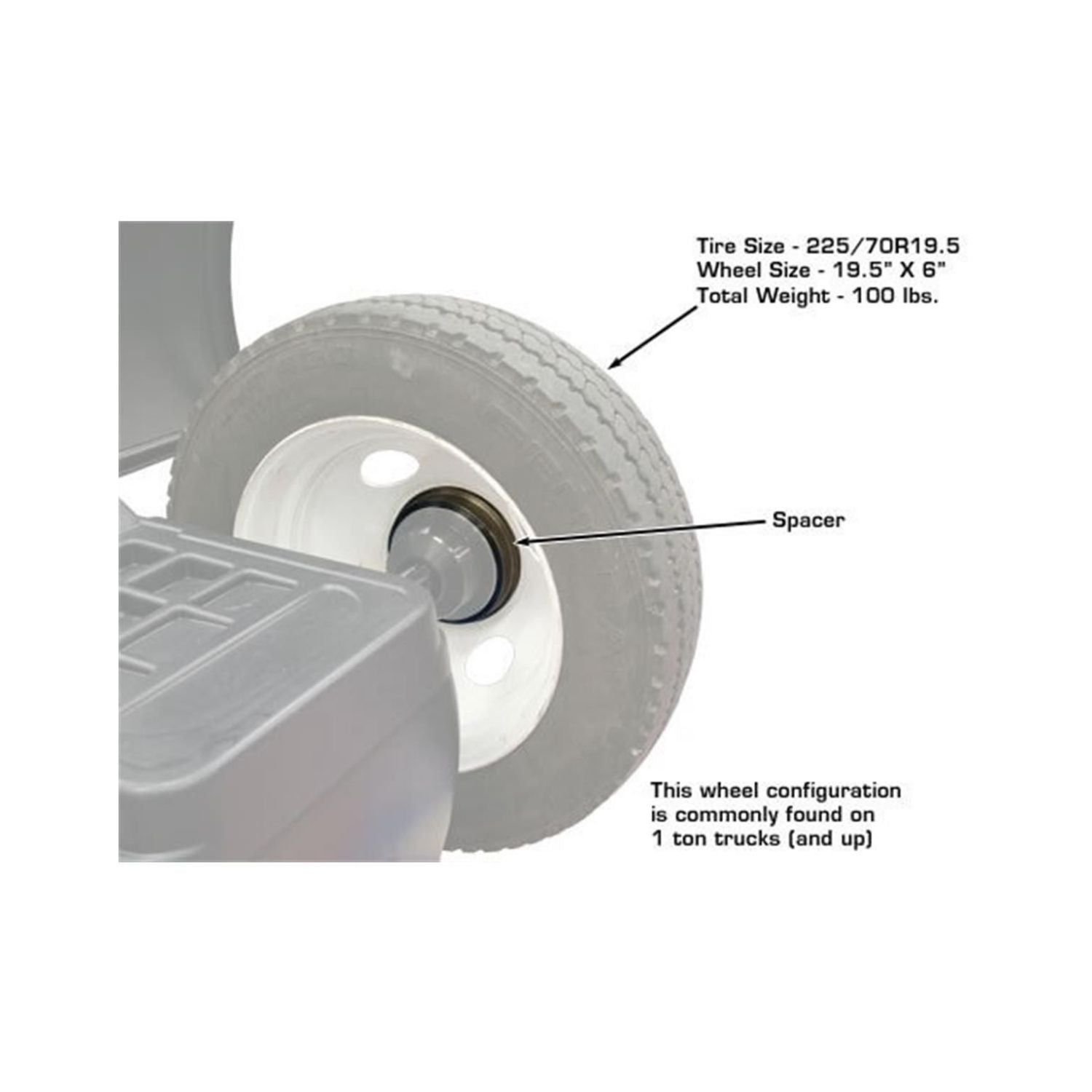 Atlas Large Truck Wheel Balancer Adapter Set (Cone & Spacer, 40mm) #ATEATWB-LTA, AlamoEquipment.com