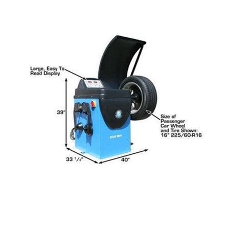 Atlas WB11 Computerized Wheel Balancer w/ Hood #ATEATWB11-FPD, AlamoEquipment.com