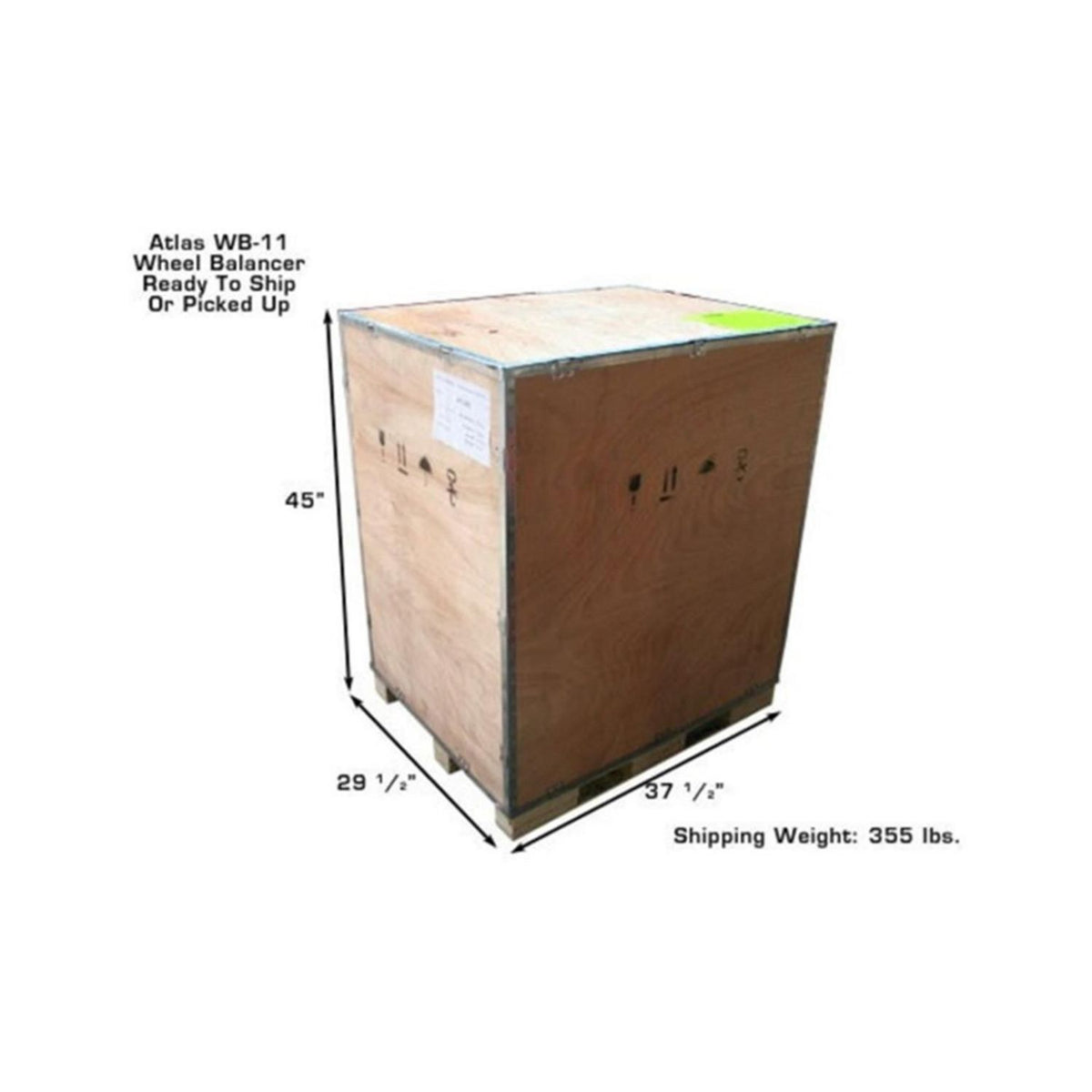 Atlas WB11 Computerized Wheel Balancer w/ Hood #ATEATWB11-FPD, AlamoEquipment.com