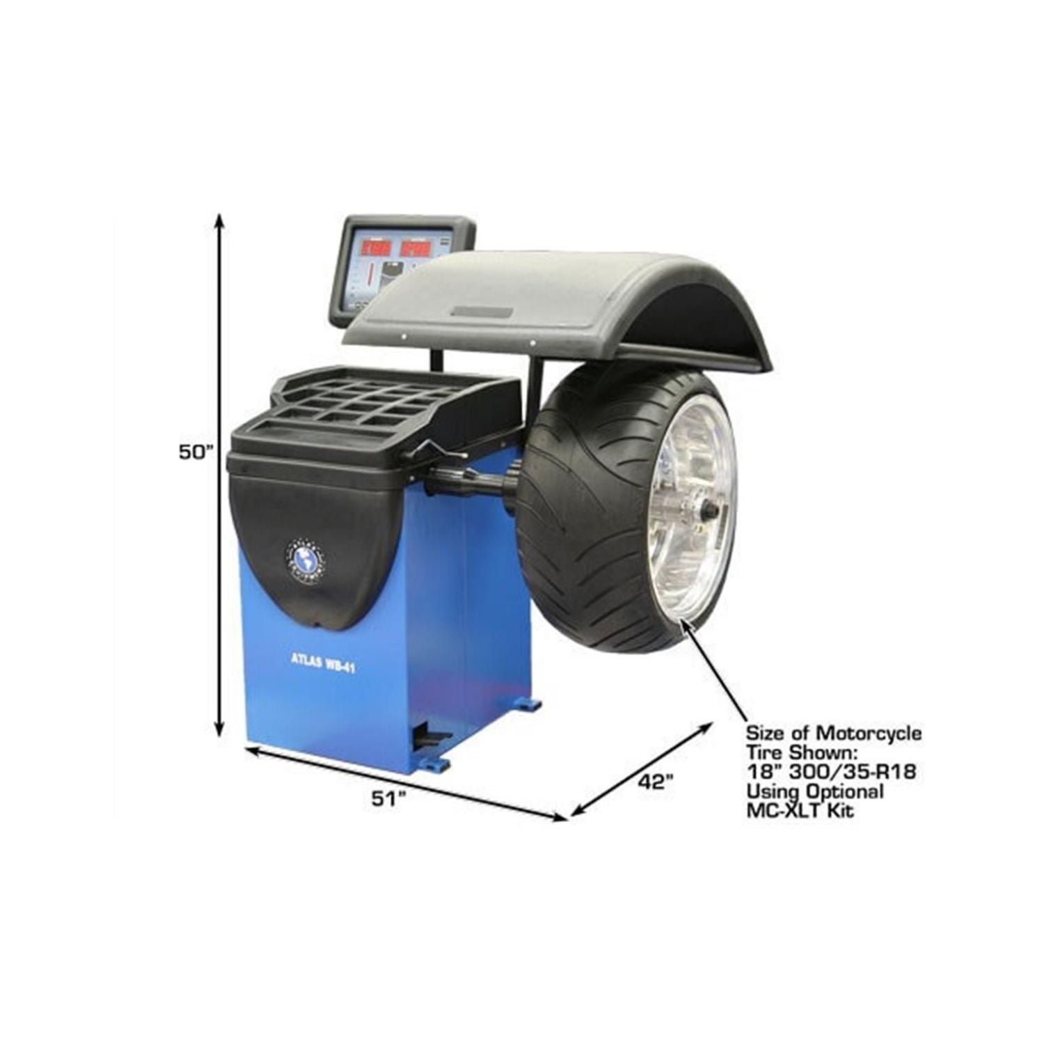 Atlas WB41 Deluxe Computerized Wheel Balancer #ATEATWB41-FPD, AlamoEquipment.com