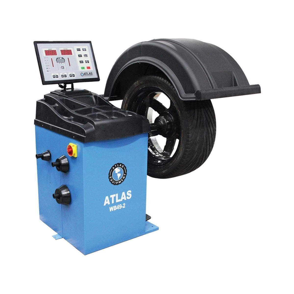Atlas WB49-2 Premium 2D Auto-Data Wheel Balancer #ATEATWB49-2-FPD, AlamoEquipment.com