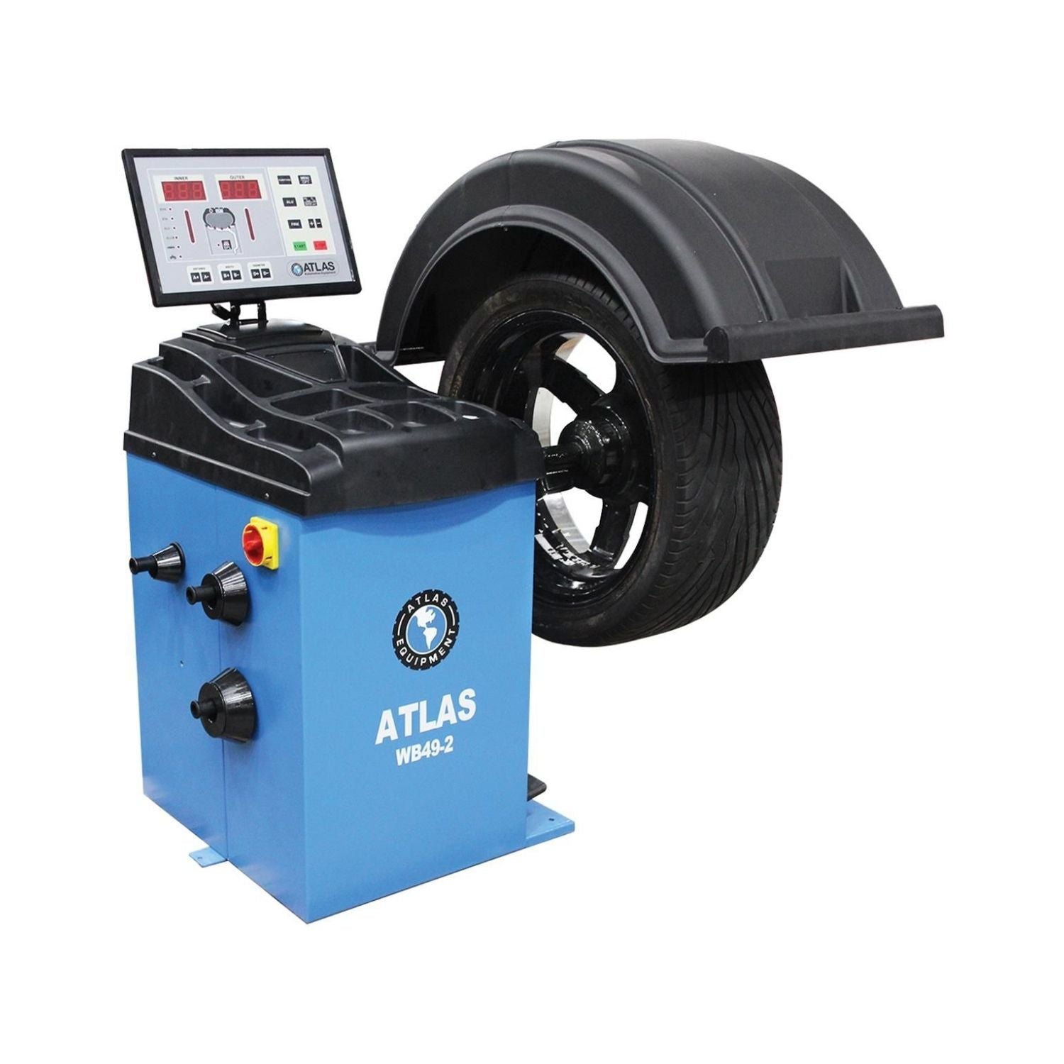 Atlas WB49-2 Premium 2D Auto-Data Wheel Balancer #ATEATWB49-2-FPD, AlamoEquipment.com