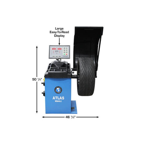 Atlas WB49-2 Premium 2D Auto-Data Wheel Balancer #ATEATWB49-2-FPD, AlamoEquipment.com