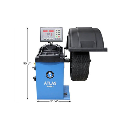 Atlas WB49-2 Premium 2D Auto-Data Wheel Balancer #ATEATWB49-2-FPD, AlamoEquipment.com