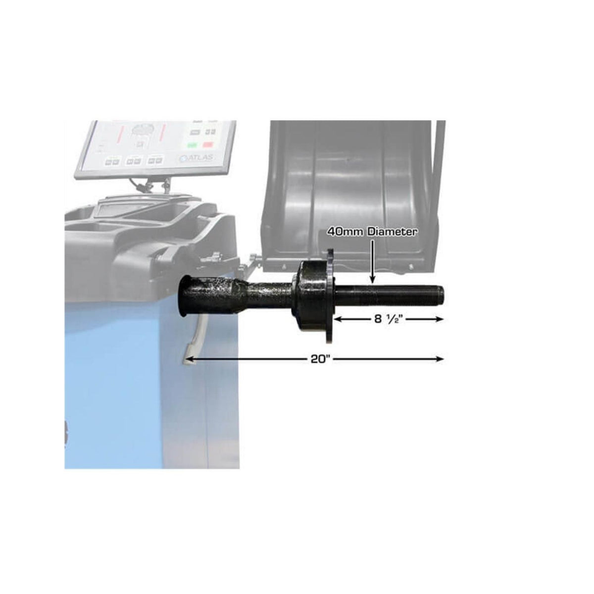 Atlas WB49-2 Premium 2D Auto-Data Wheel Balancer #ATEATWB49-2-FPD, AlamoEquipment.com