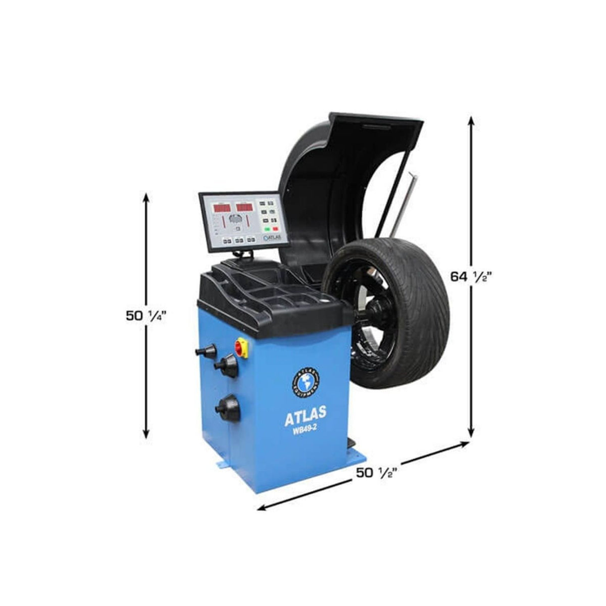 Atlas WB49-2 Pro Premium 3D Auto-Data Wheel Balancer #ATEATWB49-2-PRO-FPD, AlamoEquipment.com