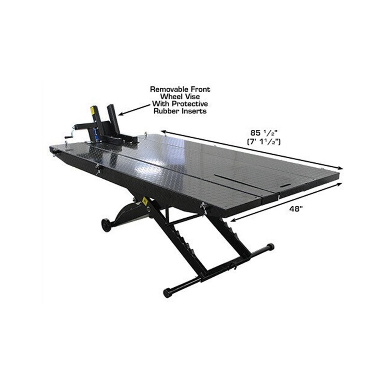 Atlas 1,000 lb Motorcycle Lift w/ Roller Plate & Extension Kit, AlamoEquipment.com