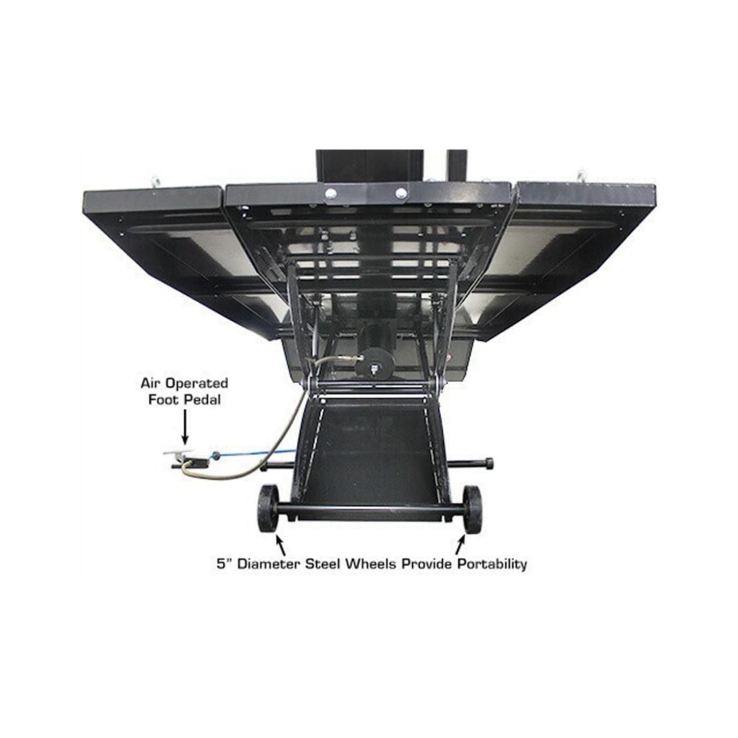 Atlas 1,000 lb Motorcycle Lift w/ Roller Plate & Extension Kit, AlamoEquipment.com