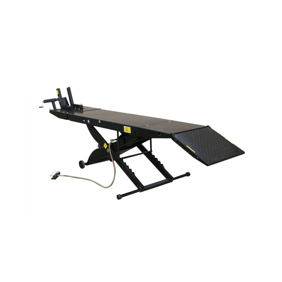 Atlas 1,000 lb Air-Operated Motorcycle Lift #ATEHT-CYCLELIFT-FPD, AlamoEquipment.com