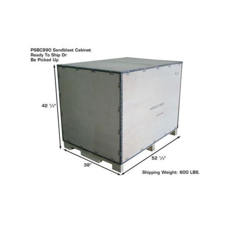 Atlas Large Pressurized Sandblast Cabinet #ATEHTPSBC990-FPD, AlamoEquipment.com