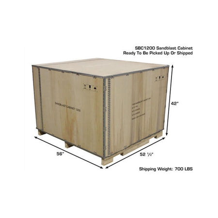 Atlas Extra Large Front/Rear Load Sandblast Cabinet #ATEHTSBC1200-FPD, AlamoEquipment.com