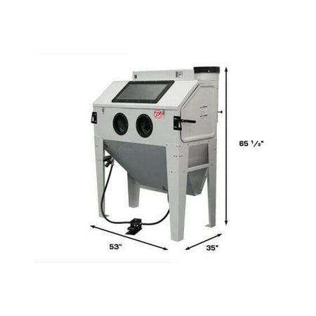 Atlas Large Sandblast Cabinet w/ Vacuum System #ATEHTSBC420-FPD, AlamoEquipment.com