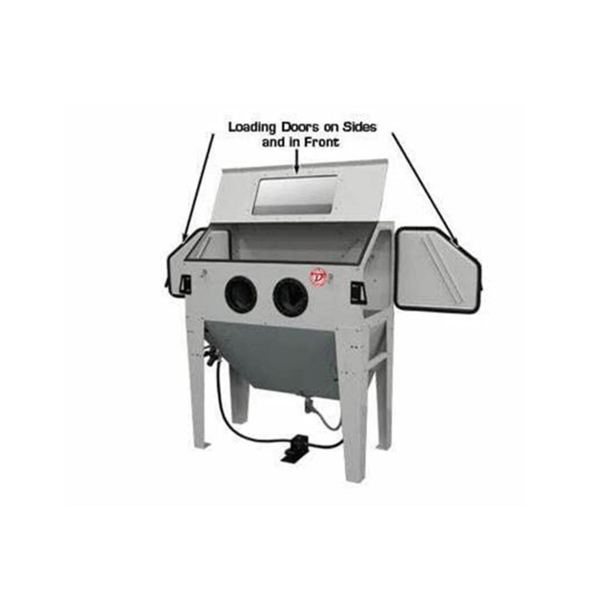 Atlas Large Sandblast Cabinet w/ Vacuum System #ATEHTSBC420-FPD, AlamoEquipment.com