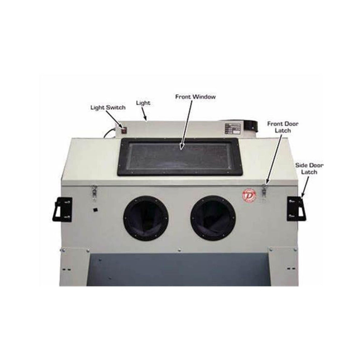 Atlas Large Sandblast Cabinet w/ Vacuum System #ATEHTSBC420-FPD, AlamoEquipment.com