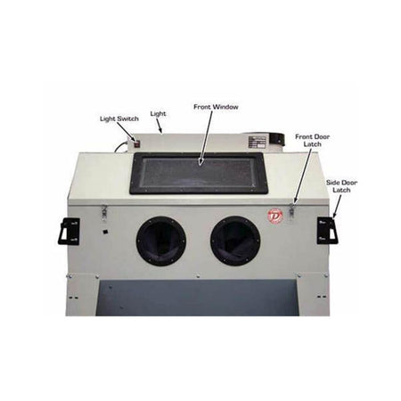 Atlas Large Sandblast Cabinet w/ Vacuum System #ATEHTSBC420-FPD, AlamoEquipment.com