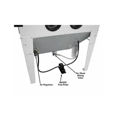 Atlas Large Sandblast Cabinet w/ Vacuum System #ATEHTSBC420-FPD, AlamoEquipment.com