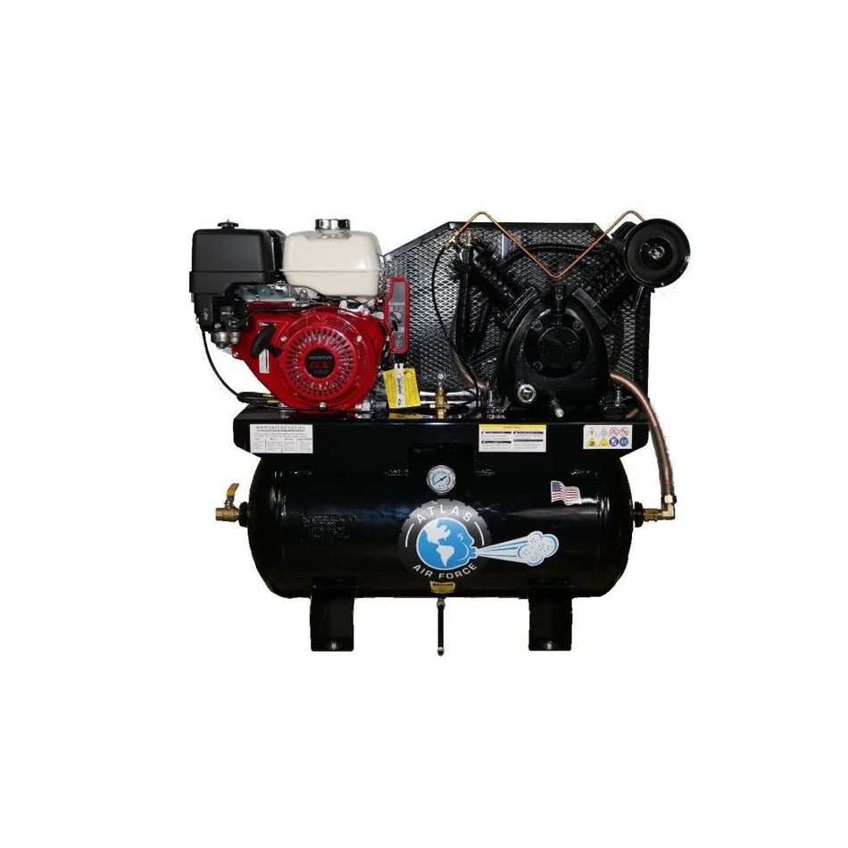 Atlas AF13G 13HP Gas Air Compressor w/ Honda Engine #ATEMPAF13G-FPD, AlamoEquipment.com