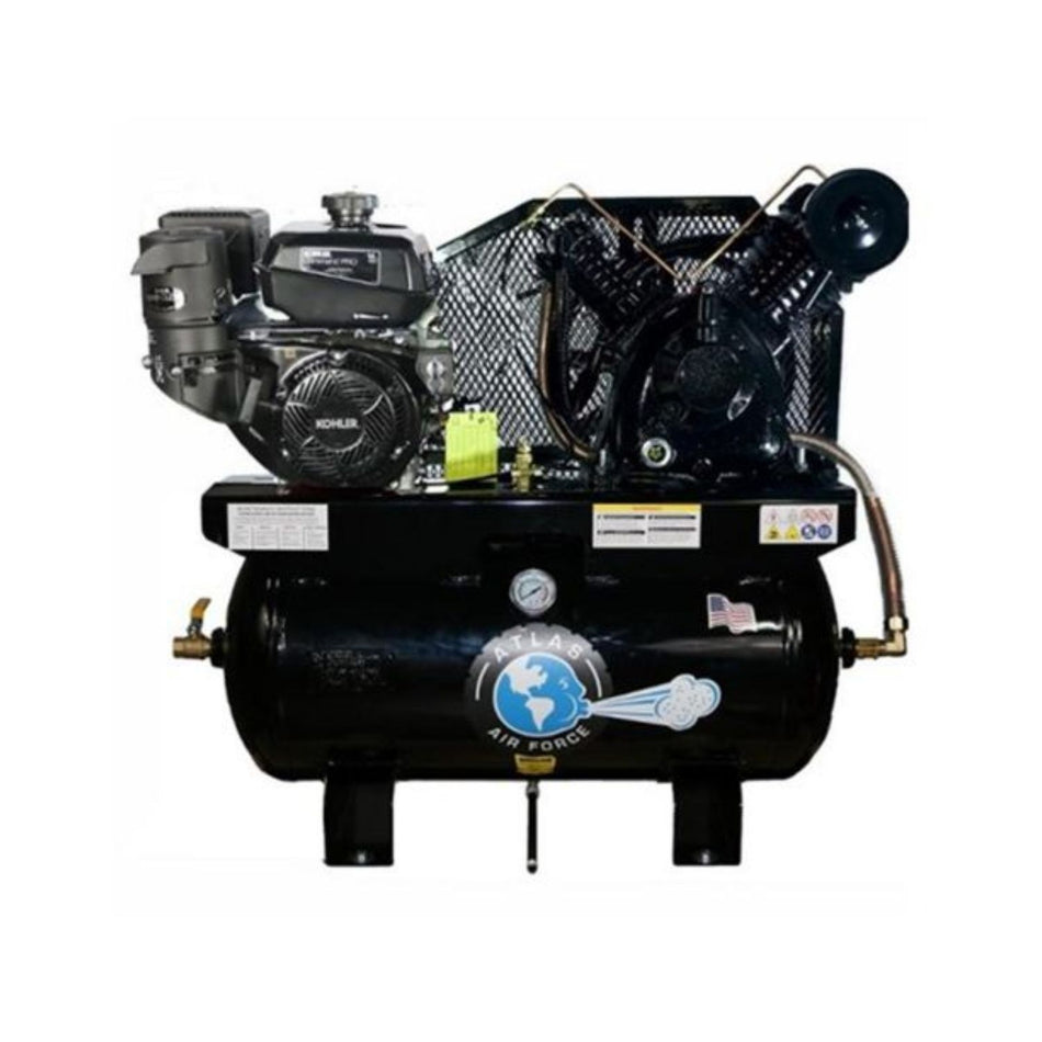 Atlas AF14G 14HP Gas Air Compressor w/ Kohler Engine #ATEMPAF14G-FPD, AlamoEquipment.com