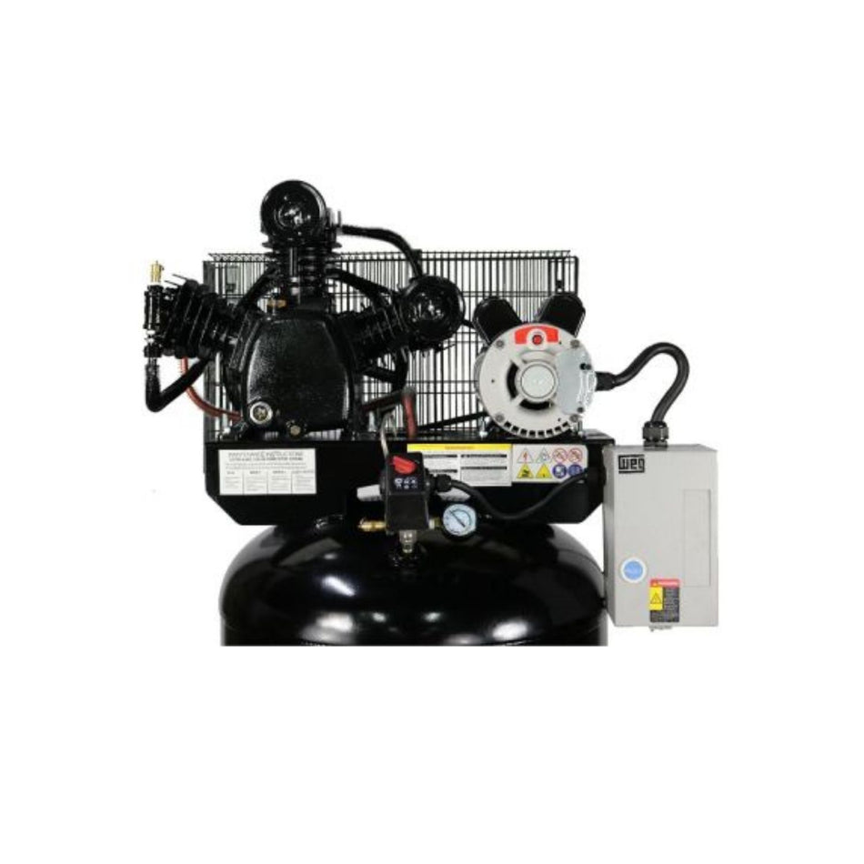 Atlas AF7 5HP 80 Gallon Vertical Air Compressor w/ Magnetic Starter #ATEMPAF7-FPD, AlamoEquipment.com