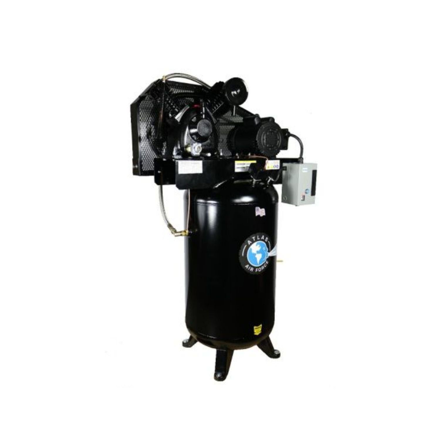 Atlas AF8P 5HP 80 Gallon Air Compressor w/ Plus Package #ATEMPAF8P-FPD, AlamoEquipment.com