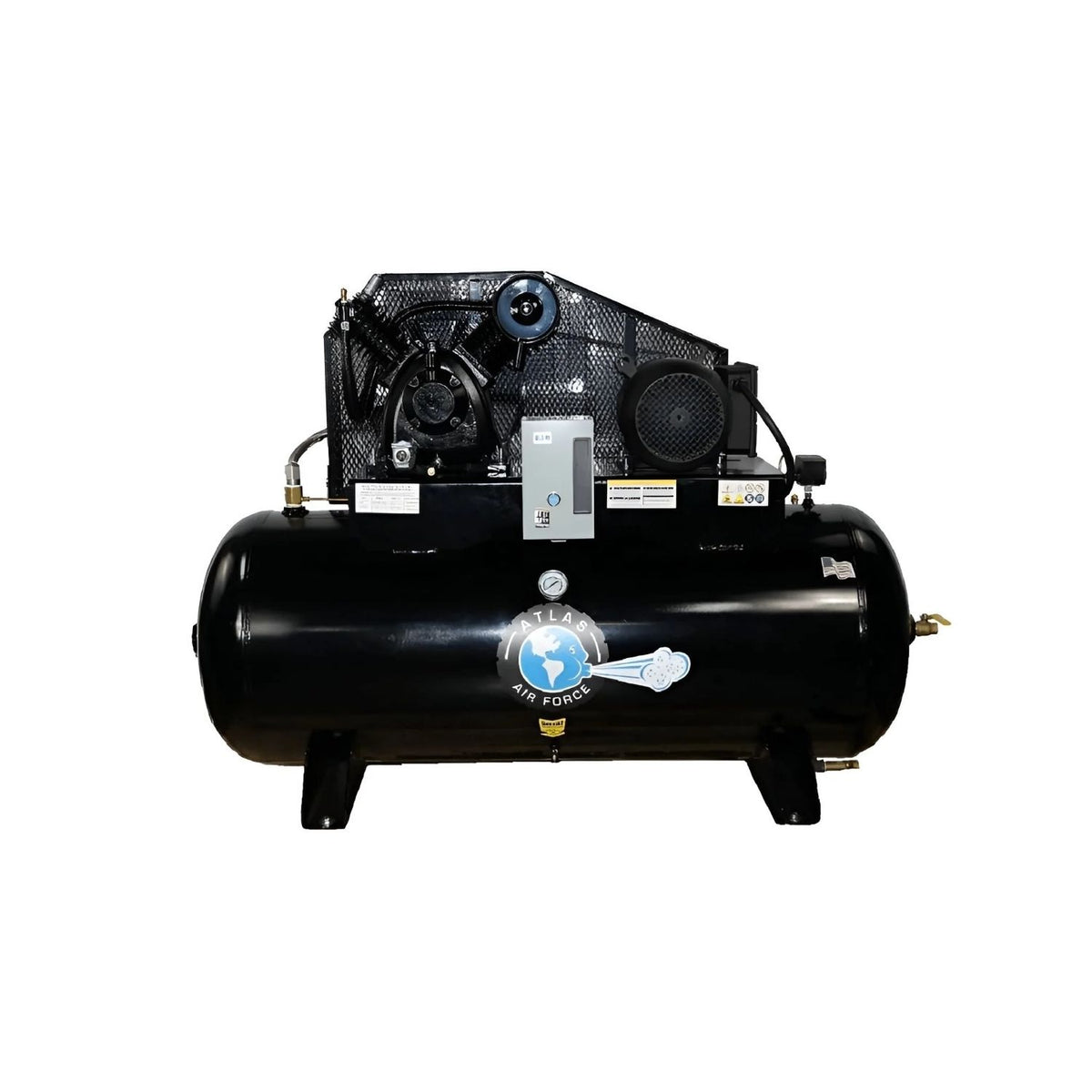Atlas AF9-120H 7.5HP 120 Gallon Horizontal Air Compressor #ATEMPAF9-120H, AlamoEquipment.com