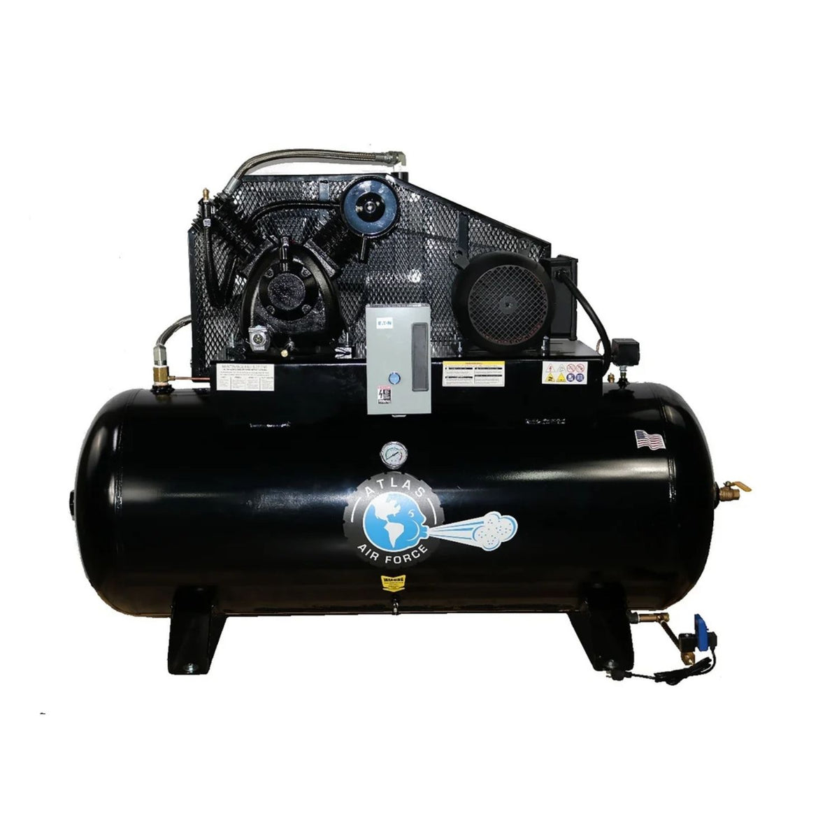 Atlas® Air Force 7.5HP 120 Gal Compressor Plus Pkg #ATEMPAF9P-120H, AlamoEquipment.com