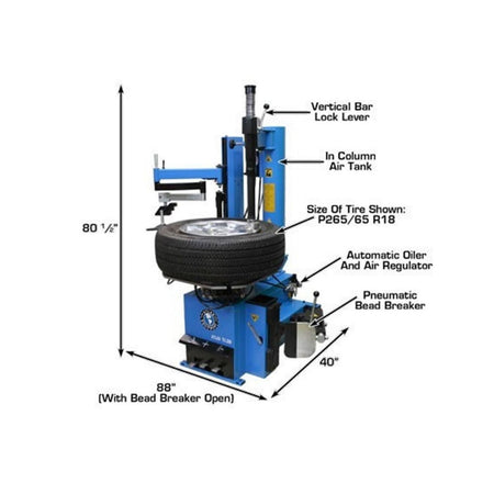 Atlas TC289LH Tire Changer with Left Hand Assist Arm, AlamoEquipment.com