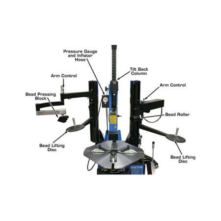 Atlas TC755DAA Tire Changer w/ Dual Assist Arms, AlamoEquipment.com
