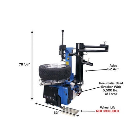 Atlas TC755EZ Tire Changer w/ E-Z Assist Arm, AlamoEquipment.com