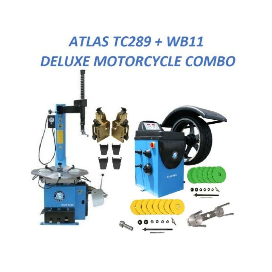 Atlas TC289 & WB11 Deluxe Motorcycle Combo Package, AlamoEquipment.com